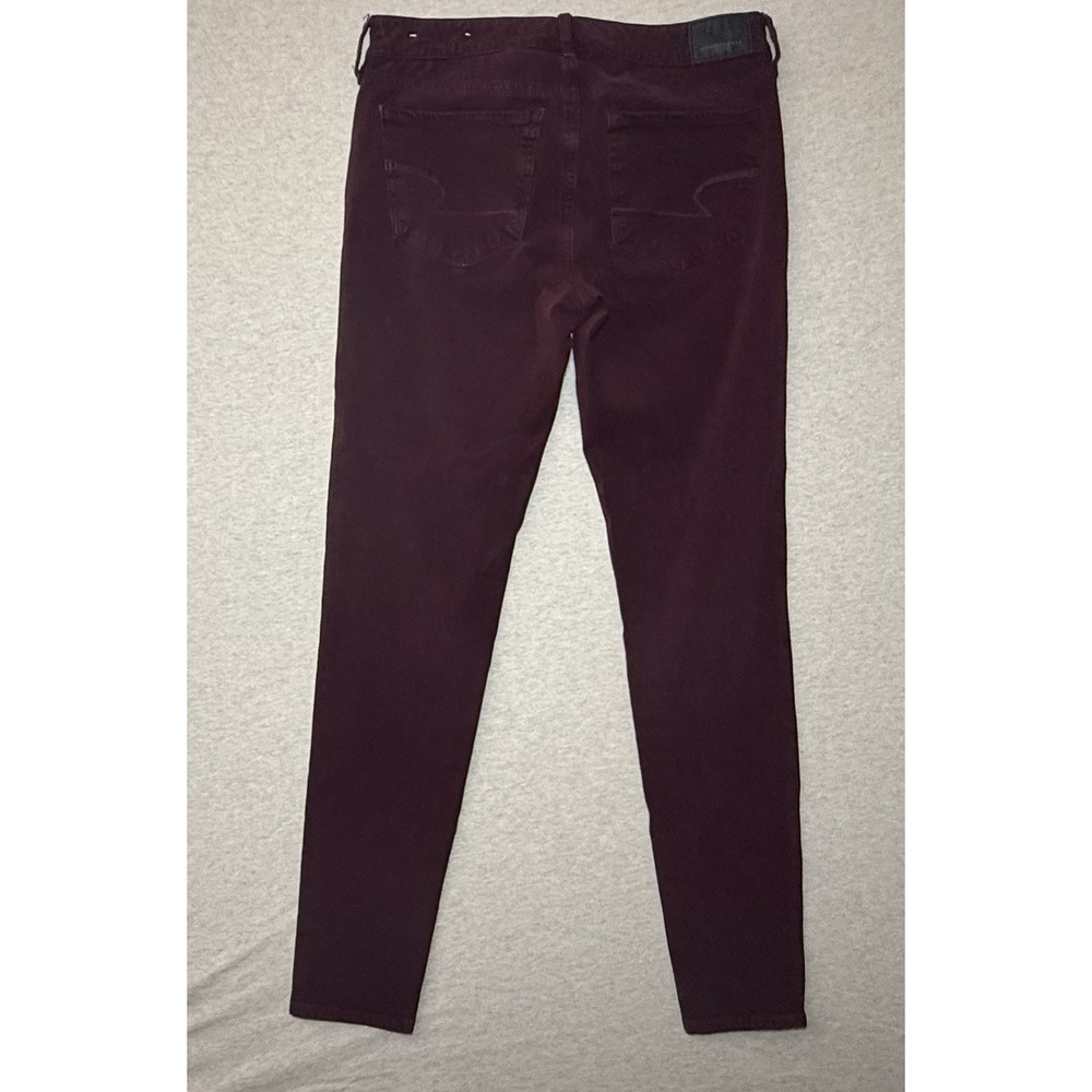 American Eagle Super Strech Woman's Burgundy Jeggings Size 24